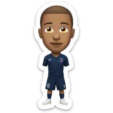 mbappe qui a une tete de noisette sticker
