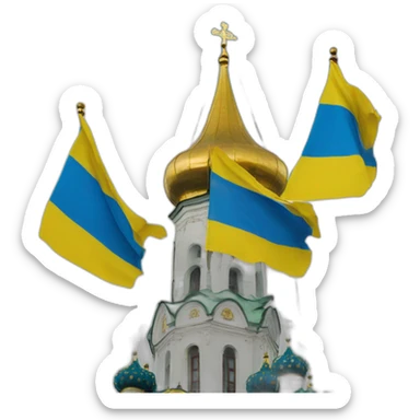 ukrainian flag moscow kremlin sticker