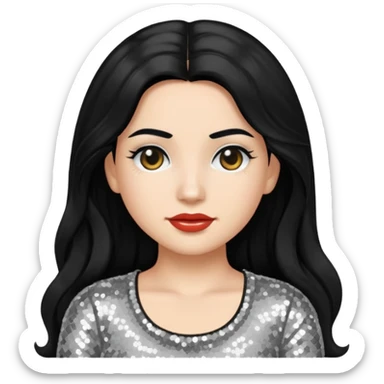 Rosalía nun emoji based on the album cover of LUX sticker