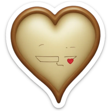 a heart with crt written on it sticker