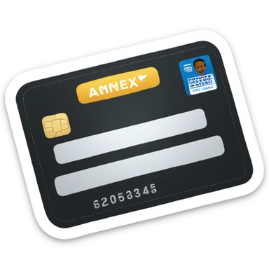 black amex card sticker