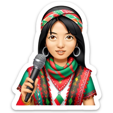 Colorful Singer sticker