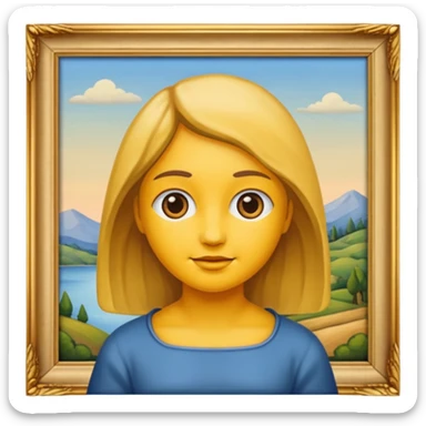 famous painting sticker