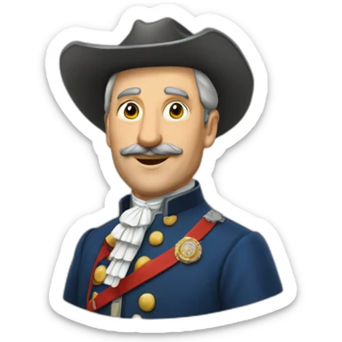 Mayor of La Ferté-Hauterive Alier France France sticker