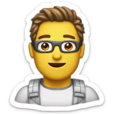 Un superhéroe llamado Tosman, cuyo super porde es toser sticker