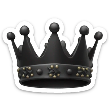Black crown (only the crown) sticker