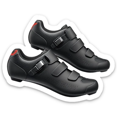 make an emoji of an indoor cycling shoes, both of them needs to be black sticker