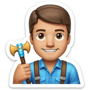 Steve Minecraft sticker