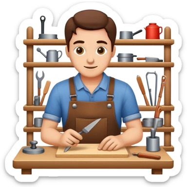 experienced furniture maker sticker