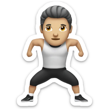 Persona haciendo gimnasia rítmica  sticker