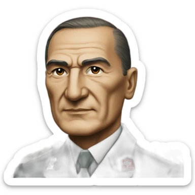 Atatürk with Azerbaijani flag sticker