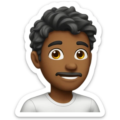 a boy want to love in the morning sticker