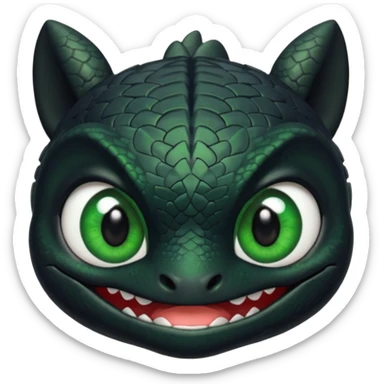 Toothless face only from how to train your Dragon sticker
