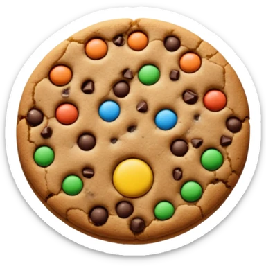 chocolate chip cookie with all dark chocolate chips sticker