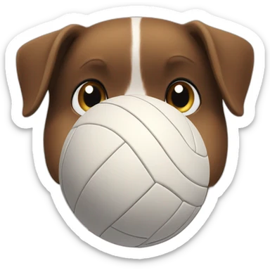 dog-spiking-volleyball sticker