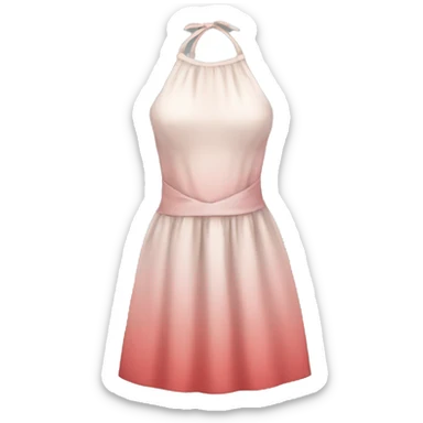 Halter neck dress sticker