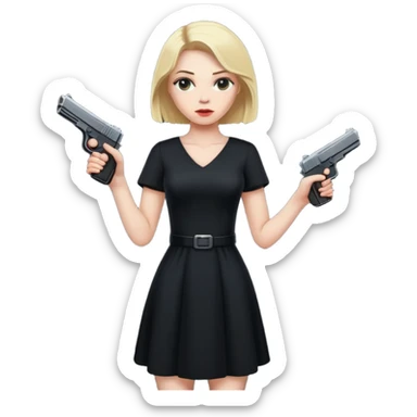 Mafia blondes woman sticker