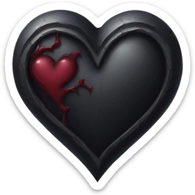 Gothic heart sticker