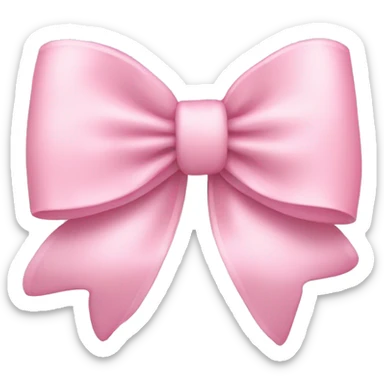 pastel pink bow sticker