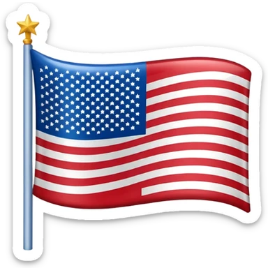 quiero un emoji de USA con su bandera sticker