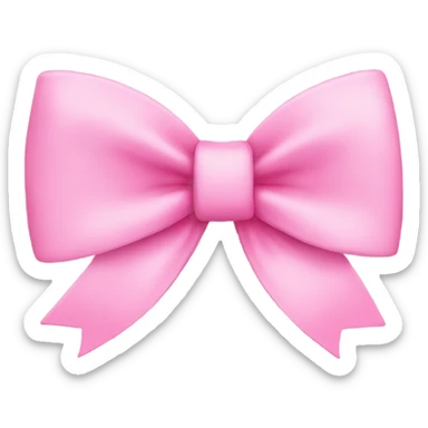 pink bow sticker