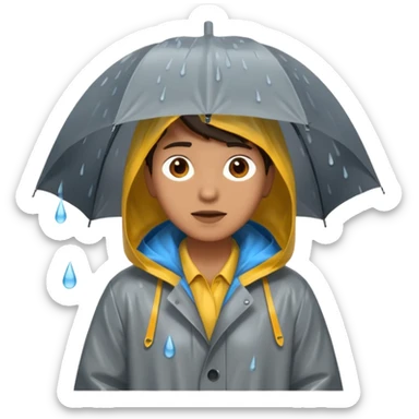 Rain season sticker