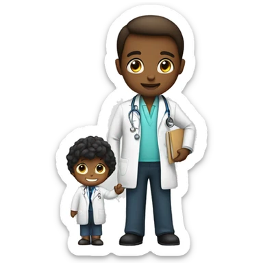 doctor deliver babie sticker