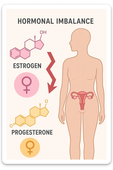 squilibri estrogeno progesterone sticker