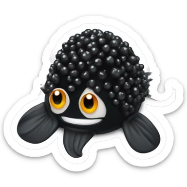 Black caviar sticker