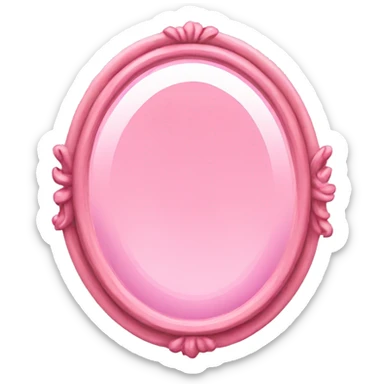 Pink mirror  sticker