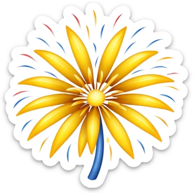 fireworks yellow sticker