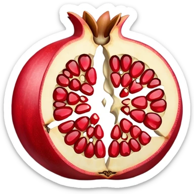 Cracked open Pomegranate emoji sticker