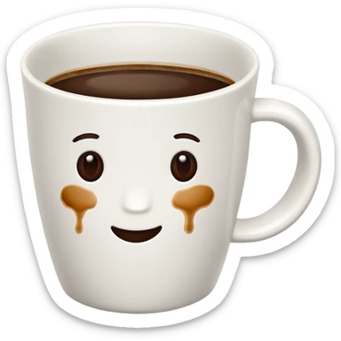 Empty Coffee Cup a view from upwards and i should see the bottom of the coffee cup  sticker