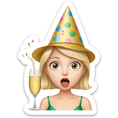 emoji sorprendida evento sticker