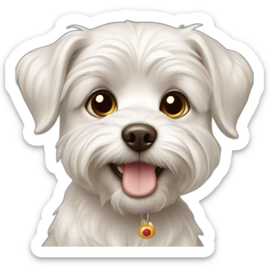 Malteser dog sticker