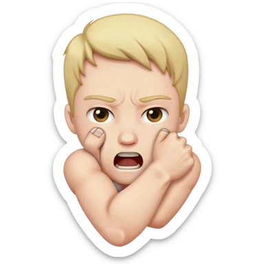 hands around throat hands around throat  sticker