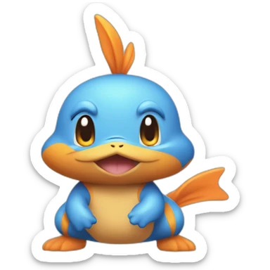 muscular mudkip sticker