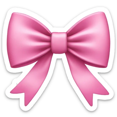 Pink bow  sticker
