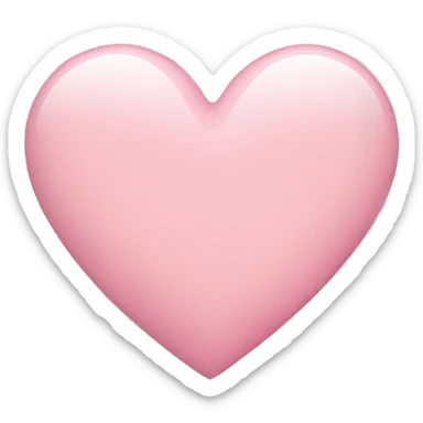 Light pink heart sticker