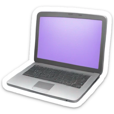 light purple laptop sticker