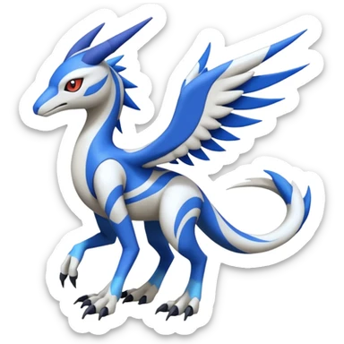 Meloetta-Latias-Wargreymon-Sergal-Pokémon-Digimon-Fakémon-fusion-hybrid-creature sticker
