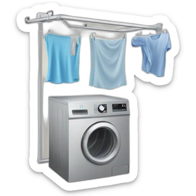Folding Wing Clothes Dryer sticker