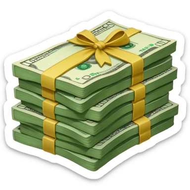 cash dollars sticker