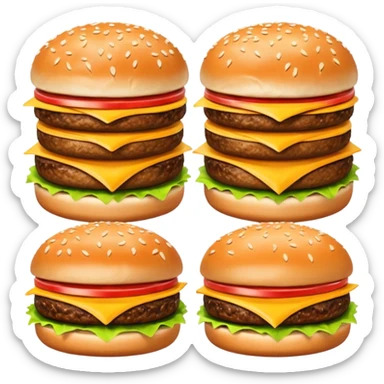 Fast Food Burgers sticker