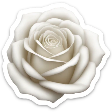 White rose  sticker