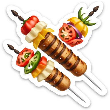kebab skewer sticker