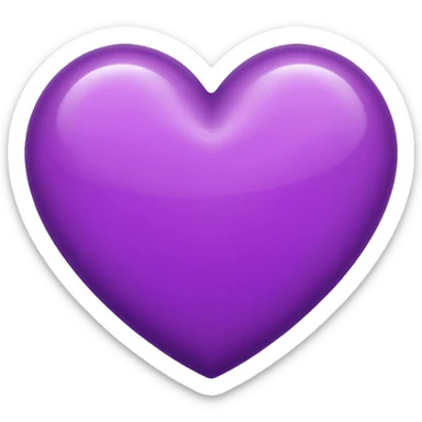 purple heart emoji sticker