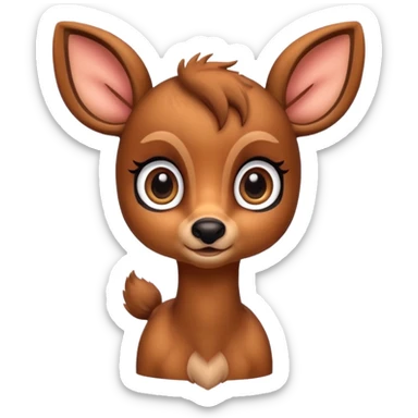 Bambi the dear sticker
