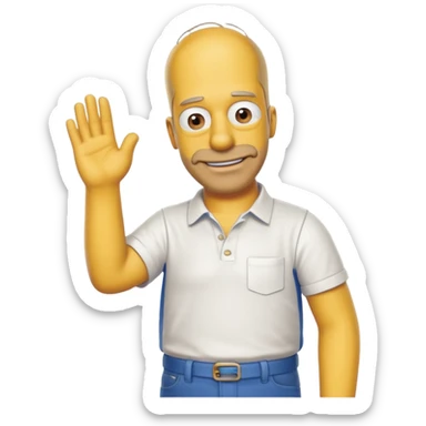 Homer simpson sticker