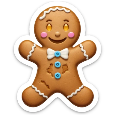 Galleta de jengibre clásica sticker